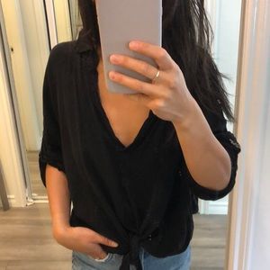 Brandy Melville black loose top